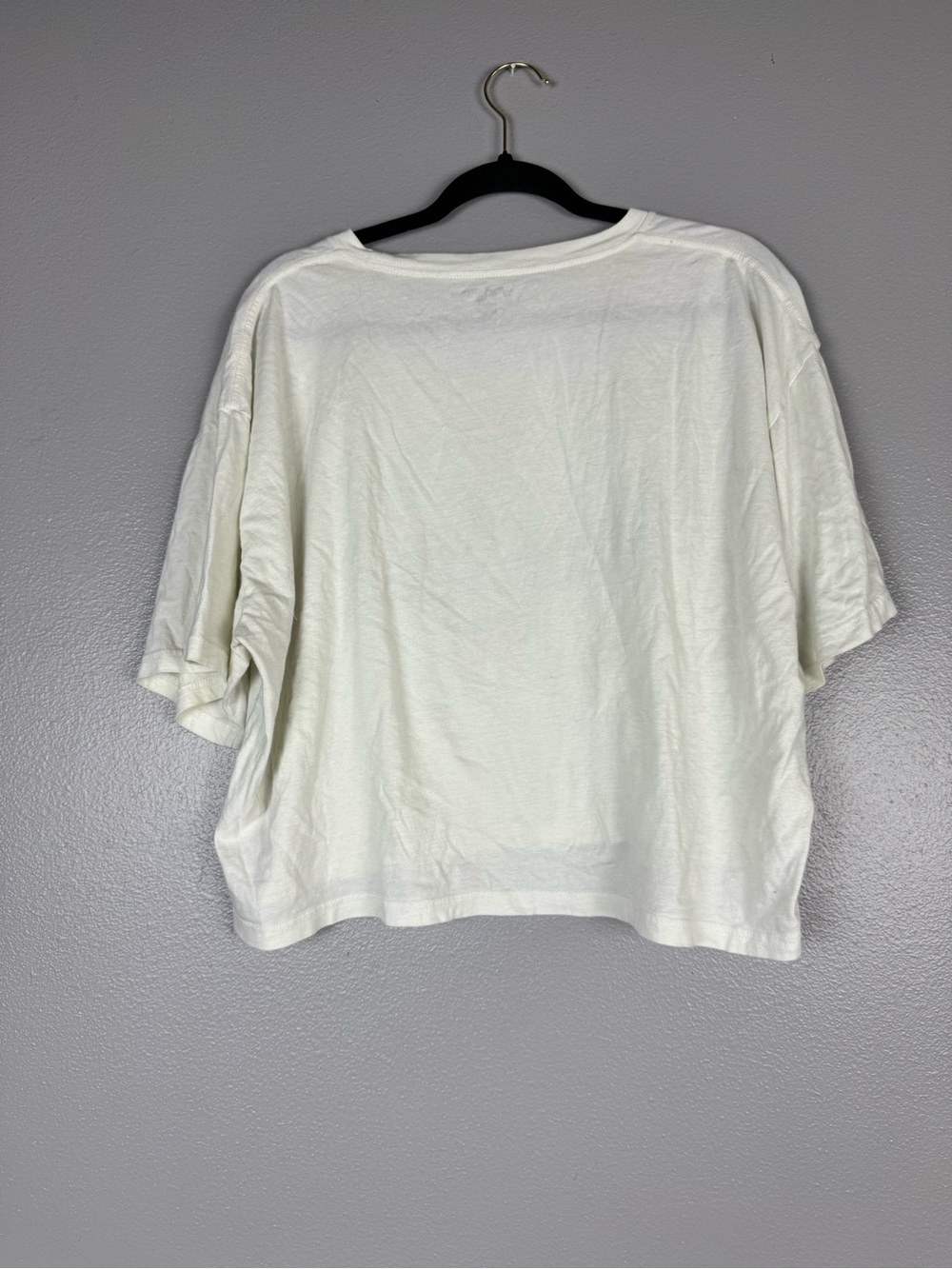 Wrangler White Cropped Tee with Orange and Teal Cowgirl Graphic - Picture 4 of 5